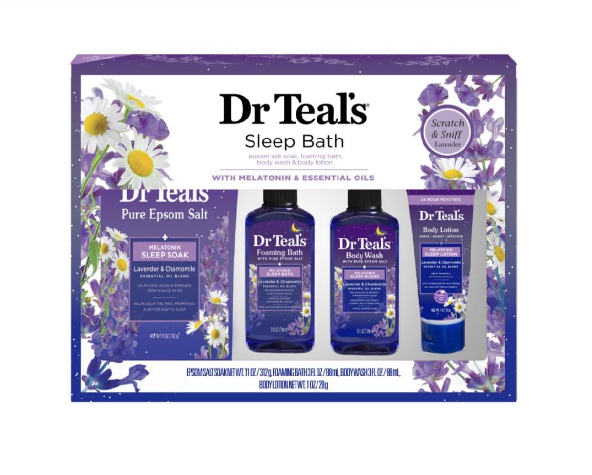 Kit Mini Melatonina Sleep Bath Dr Teals