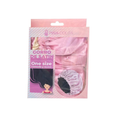Gorro de satin piña colita