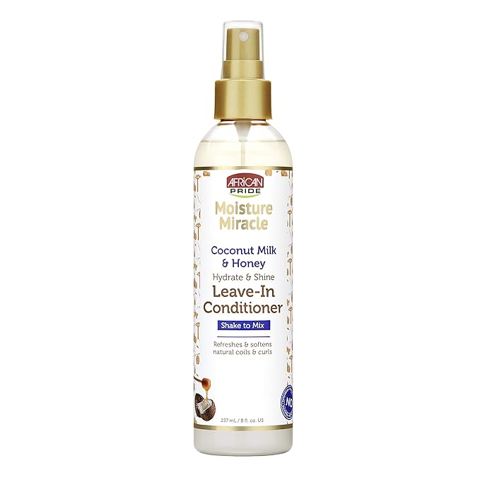 Leave-in spray coconut oil honey 8 oz