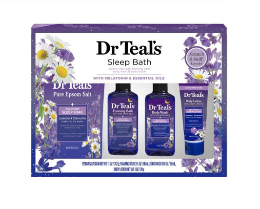 Kit Mini Melatonina Sleep Bath Dr Teals